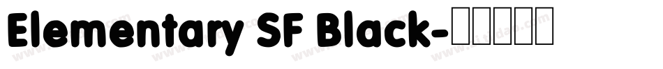 Elementary SF Black字体转换